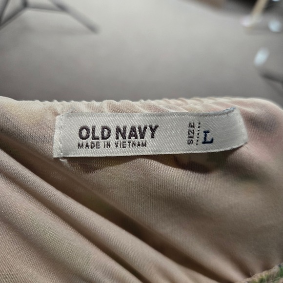 Old Navy Womens Floral Print Tiered Maxi Dress Spaghetti Straps Large Bohemian - Picture 3 of 7